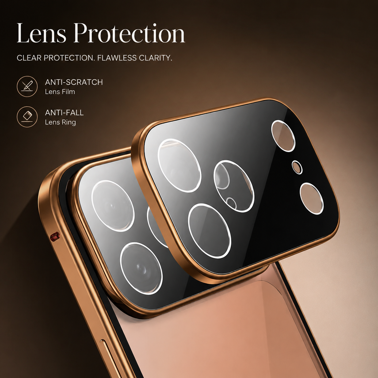 Premium iPhone Case MagSafe Compatible Camera Lens Protection Shockproof Cover Double Sided Magnetic Glass Aluminum Alloy Frame Full Protection Design