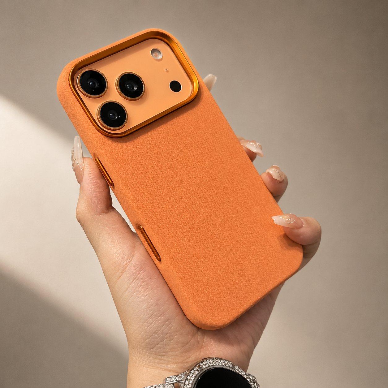 Premium iPhone Case MagSafe Compatible Camera Lens Protection Shockproof Cover Fiber Leather Magnetic Wireless Charging Anti Fingerprint Slim Design
