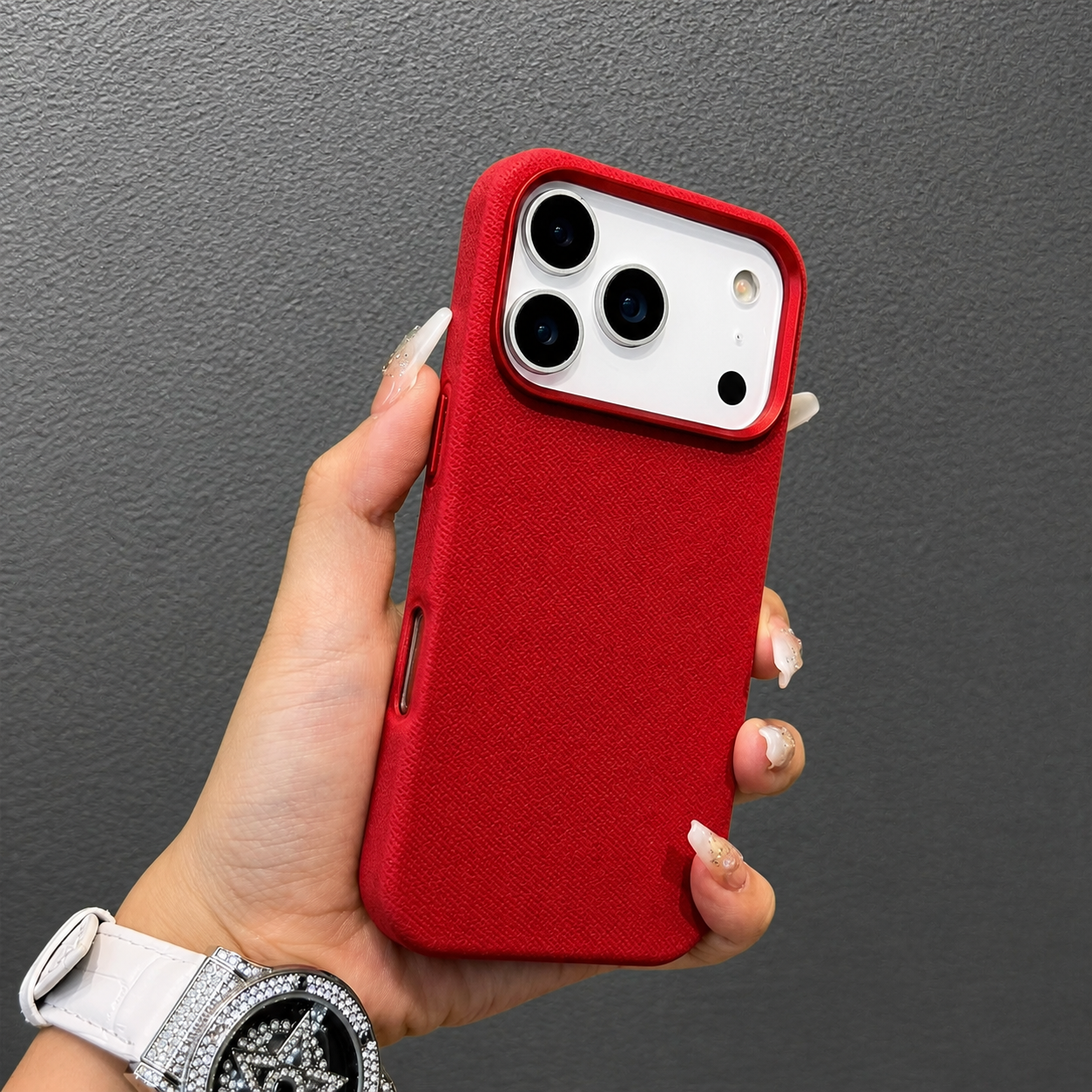 Premium iPhone Case MagSafe Compatible Camera Lens Protection Shockproof Cover Fiber Leather Magnetic Wireless Charging Anti Fingerprint Slim Design
