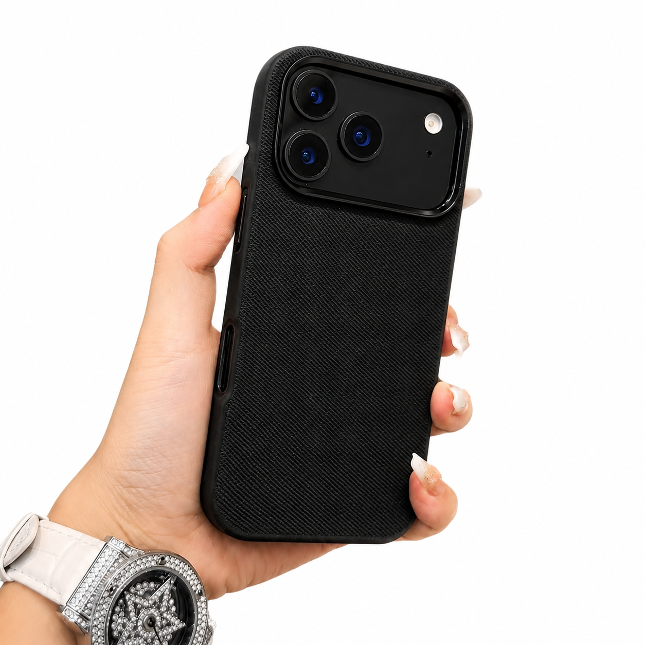 Premium iPhone Case MagSafe Compatible Camera Lens Protection Shockproof Cover Fiber Leather Magnetic Wireless Charging Anti Fingerprint Slim Design