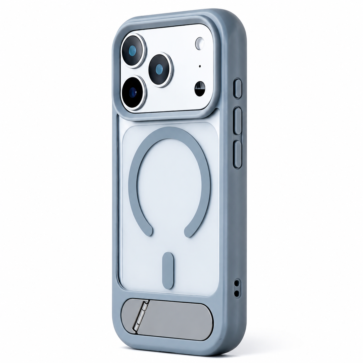 Premium iPhone Case MagSafe Compatible Camera Lens Protection Shockproof Cover Foldable Stand Holder Magnetic Wireless Charging Anti Fingerprint Design