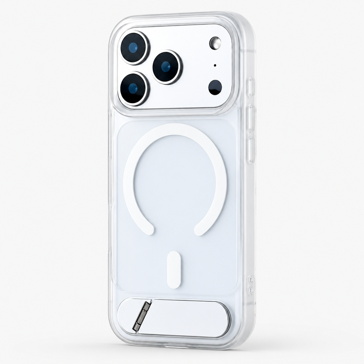 Premium iPhone Case MagSafe Compatible Camera Lens Protection Shockproof Cover Foldable Stand Holder Magnetic Wireless Charging Anti Fingerprint Design