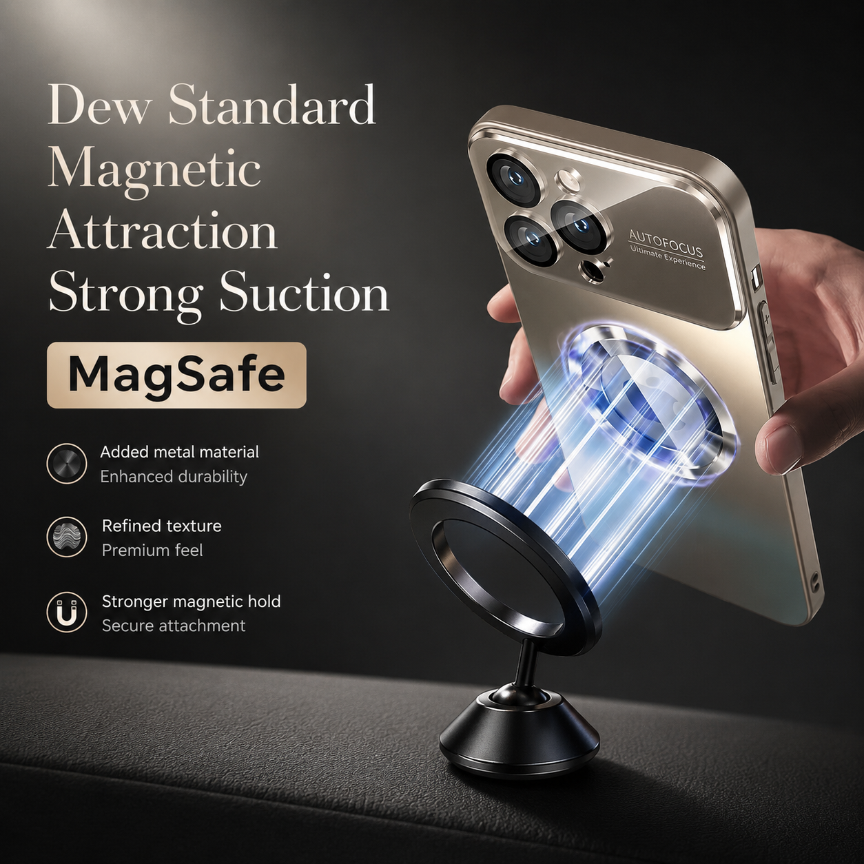 Premium iPhone Case MagSafe Compatible Camera Lens Protection Shockproof Cover Magnetic Wireless Charging Anti Fingerprint Non Slip PC TPU Design