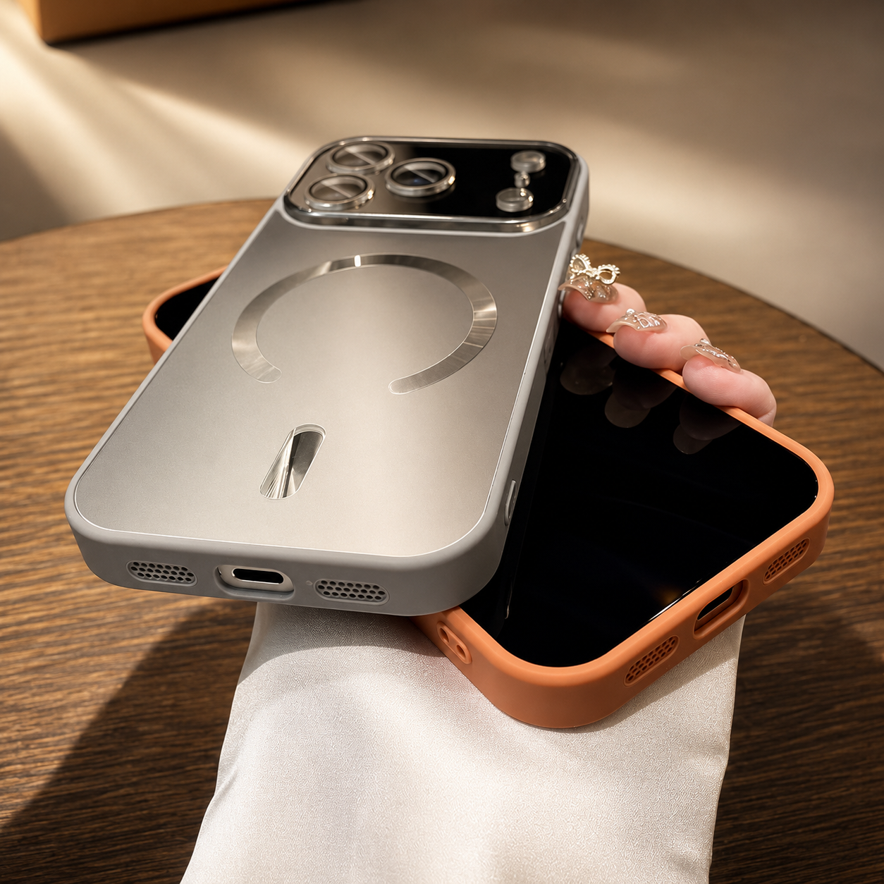 Premium iPhone Case MagSafe Compatible Camera Lens Protection Shockproof Cover Magnetic Wireless Charging Anti Scratch Lightweight Full Protection Design