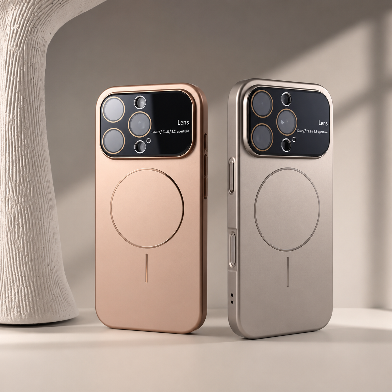 Premium iPhone Case MagSafe Compatible Camera Lens Protection Shockproof Cover Matte Magnetic PC Design Anti Fingerprint Dustproof Non Slip Protection