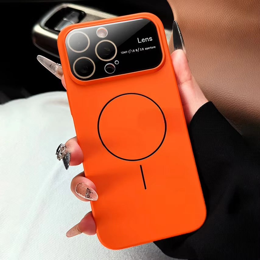 Premium iPhone Case MagSafe Compatible Camera Lens Protection Shockproof Cover Matte Magnetic PC Design Anti Fingerprint Dustproof Non Slip Protection