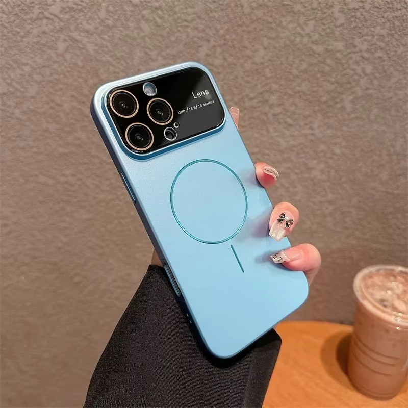 Premium iPhone Case MagSafe Compatible Camera Lens Protection Shockproof Cover Matte Magnetic PC Design Anti Fingerprint Dustproof Non Slip Protection