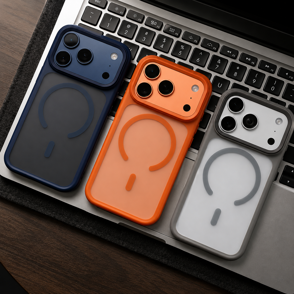 Premium iPhone Case MagSafe Compatible Camera Lens Protection Shockproof Cover TPU PC Magnetic Wireless Charging Anti Fingerprint Matte Design
