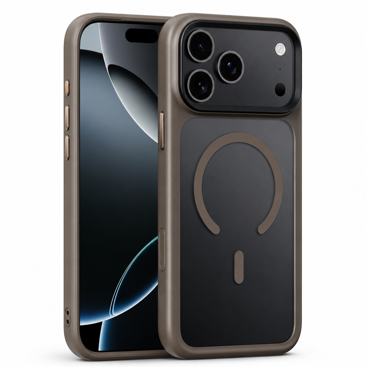 Premium iPhone Case MagSafe Compatible Camera Lens Protection Shockproof Cover TPU PC Magnetic Wireless Charging Anti Fingerprint Matte Design
