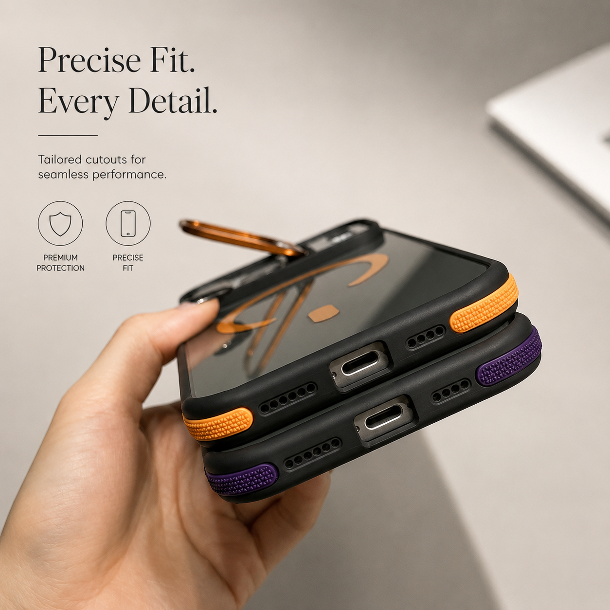 Premium iPhone Case MagSafe Compatible Camera Lens Protection Shockproof Cover Transparent Matte Magnetic Kickstand Wireless Charging Armor Design