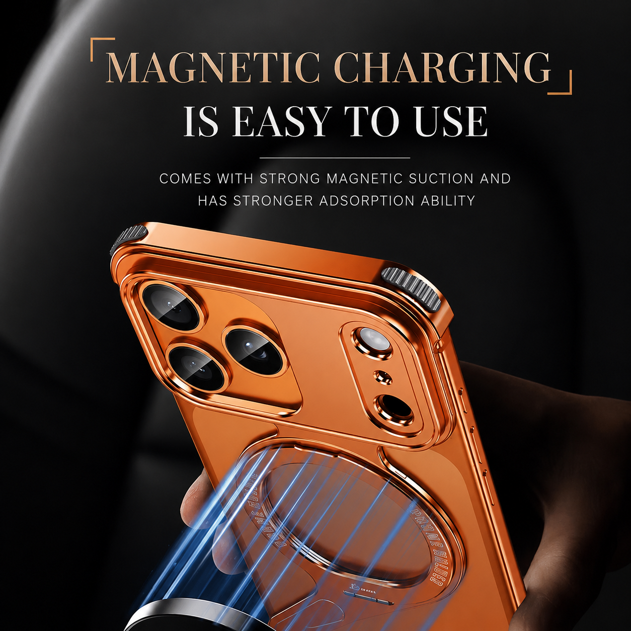 Premium iPhone Case MagSafe Compatible Camera Lens Protection Shockproof Protective Cover Aluminum Alloy Frame Magnetic Wireless Charging Frameless Design