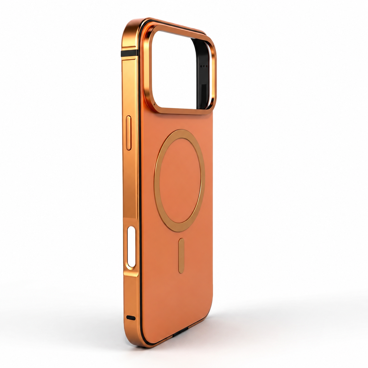 Premium iPhone Case MagSafe Compatible Camera Lens Protection Shockproof Protective Cover Aluminum Alloy Frame Magnetic Wireless Charging Metal Design