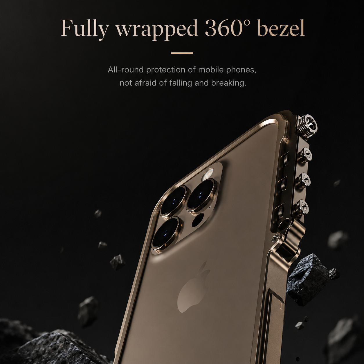 Premium iPhone Case MagSafe Compatible Camera Lens Protection Shockproof Protective Cover Aluminum Alloy Frame Magnetic Wireless Charging Non Slip Design