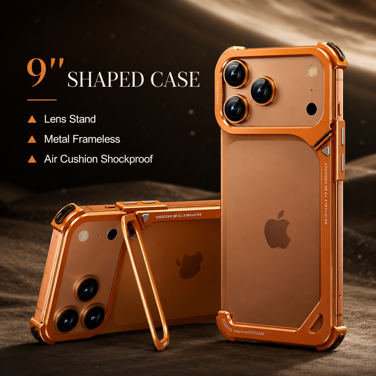 Premium iPhone Case MagSafe Compatible Camera Lens Protection Shockproof Protective Cover Aluminum Frame Wireless Charging Minimalist Metal Design