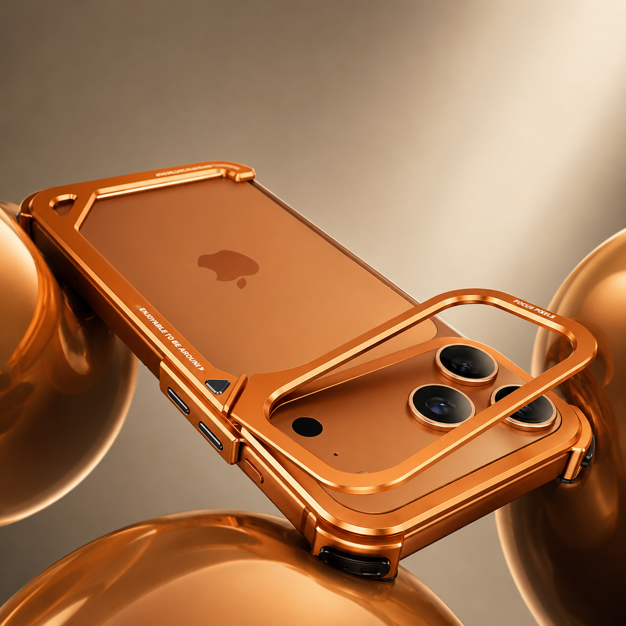 Premium iPhone Case MagSafe Compatible Camera Lens Protection Shockproof Protective Cover Aluminum Frame Wireless Charging Minimalist Metal Design