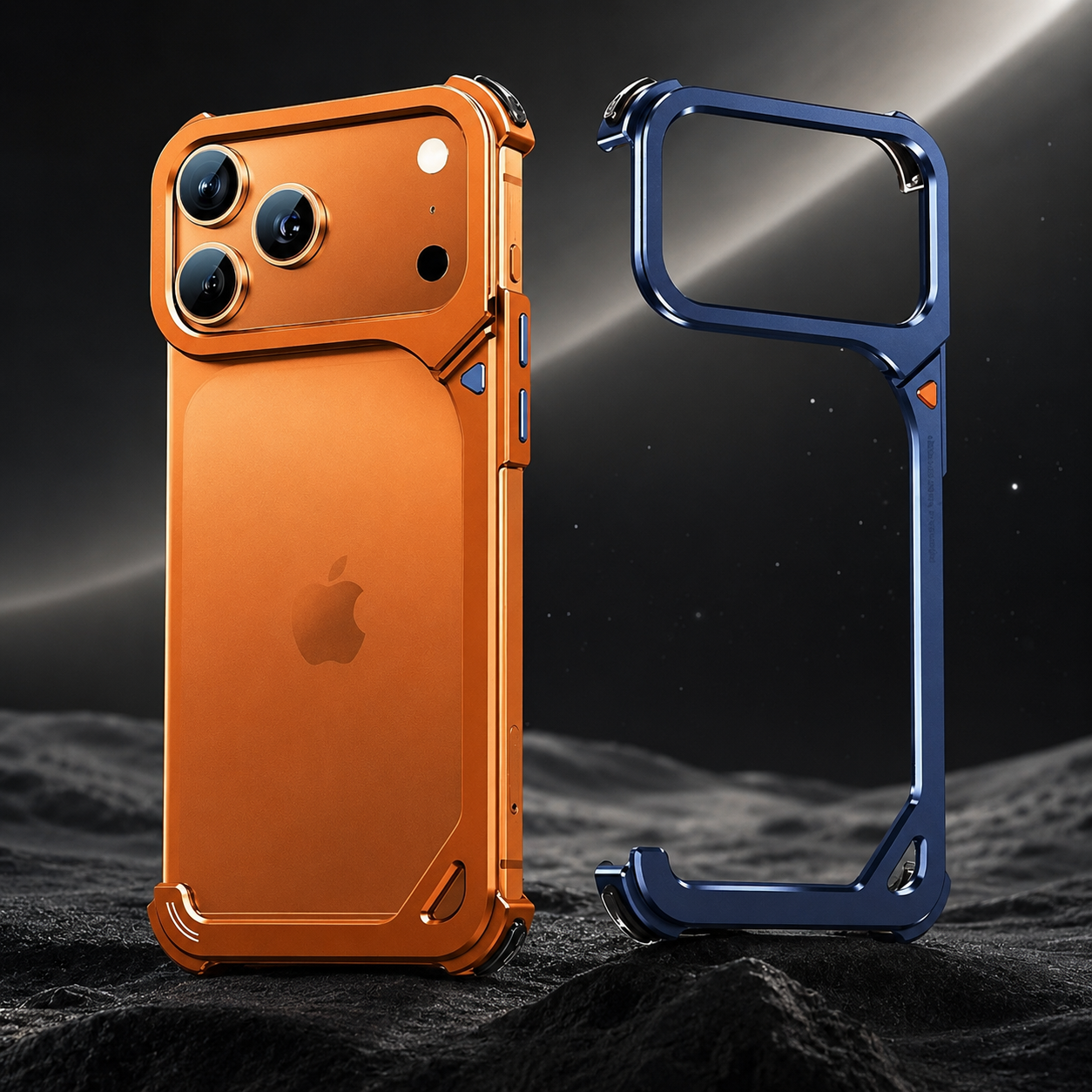 Premium iPhone Case MagSafe Compatible Camera Lens Protection Shockproof Protective Cover Aluminum Frame Wireless Charging Minimalist Metal Design