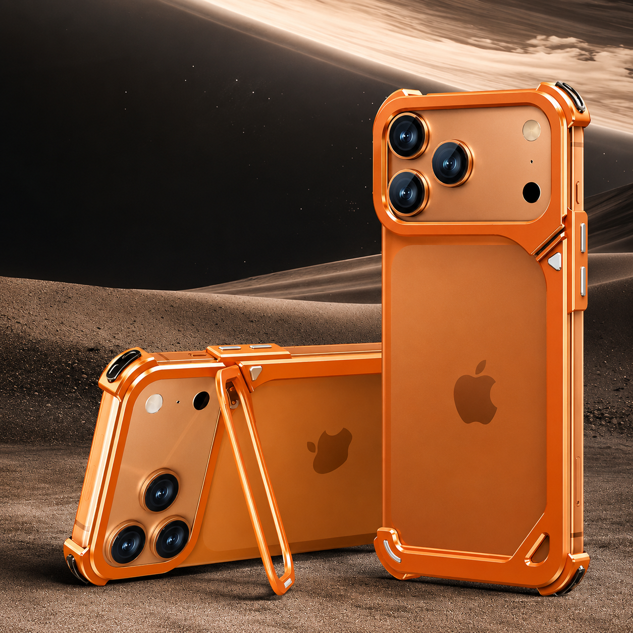 Premium iPhone Case MagSafe Compatible Camera Lens Protection Shockproof Protective Cover Aluminum Frame Wireless Charging Minimalist Metal Design