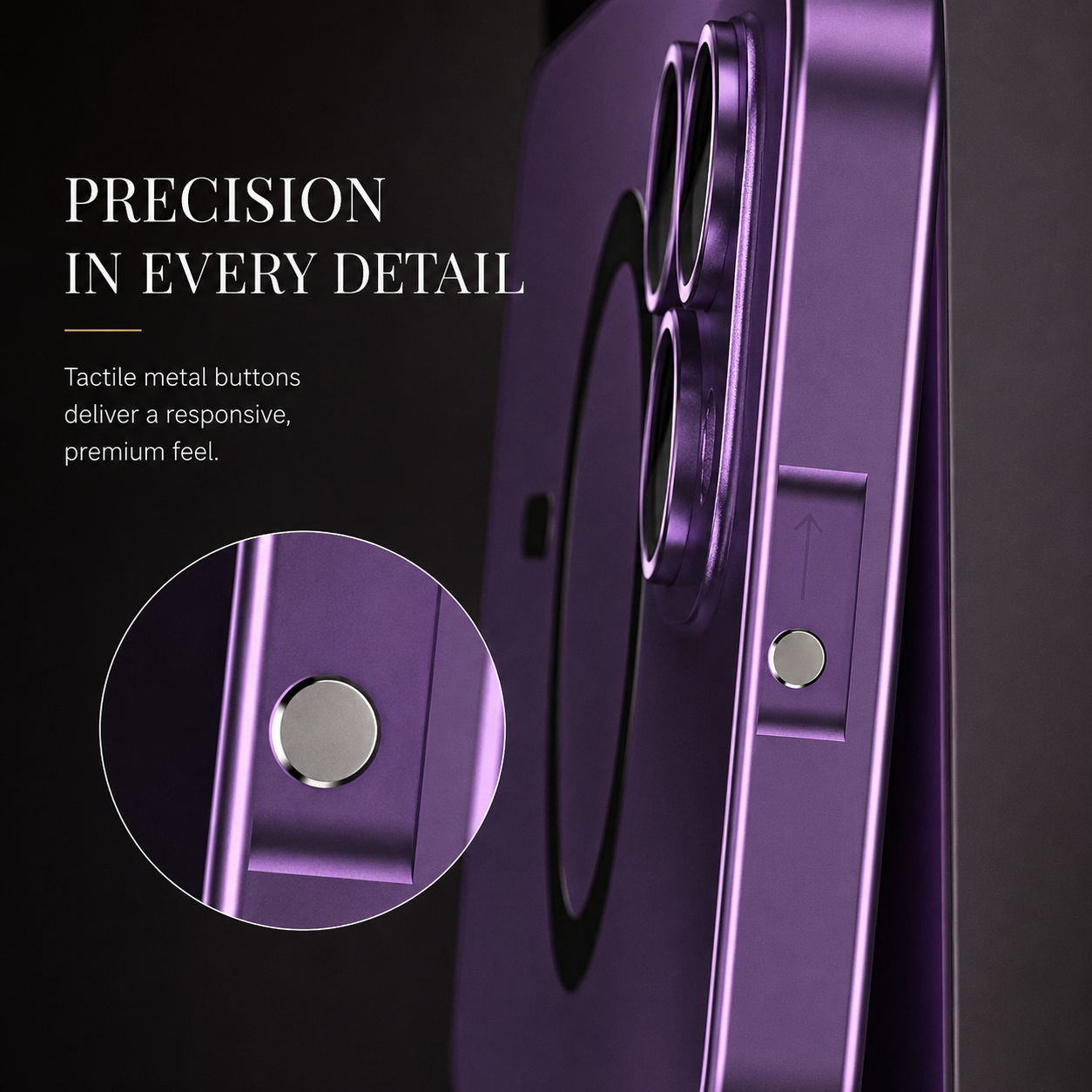 Premium iPhone Case MagSafe Compatible Camera Lens Protection Shockproof Protective Cover Aluminum Metal Frame Magnetic Wireless Charging Hard Back Design