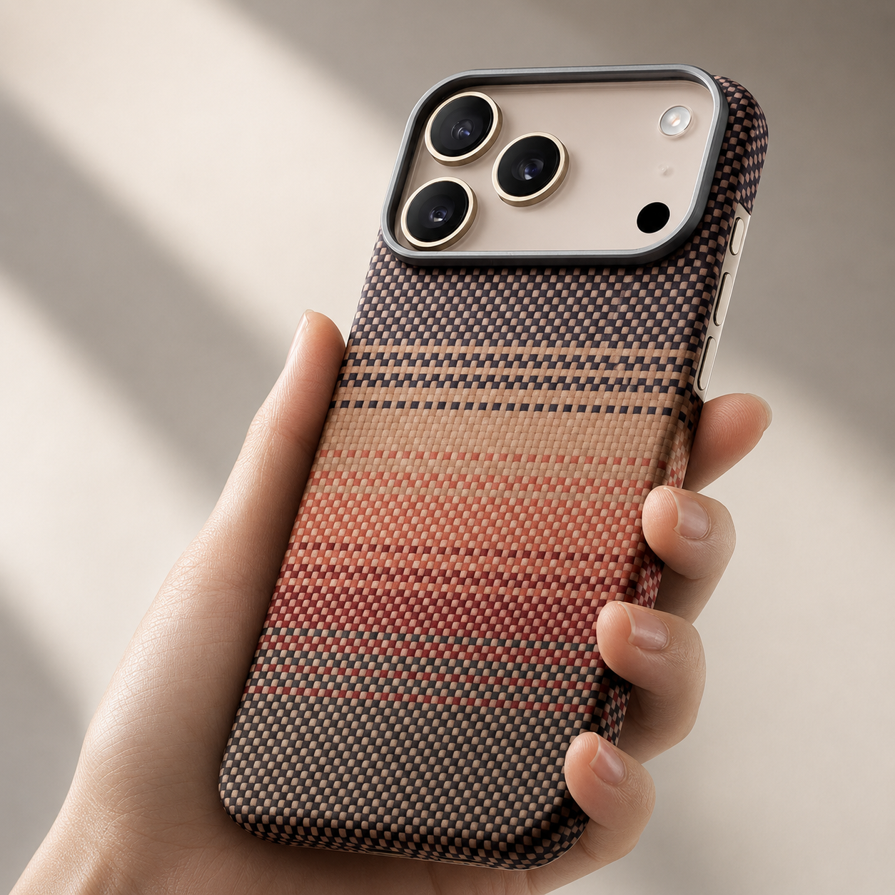 Premium iPhone Case MagSafe Compatible Camera Lens Protection Shockproof Protective Cover Aramid Fiber Carbon Fiber Ultra Thin Full Coverage Design