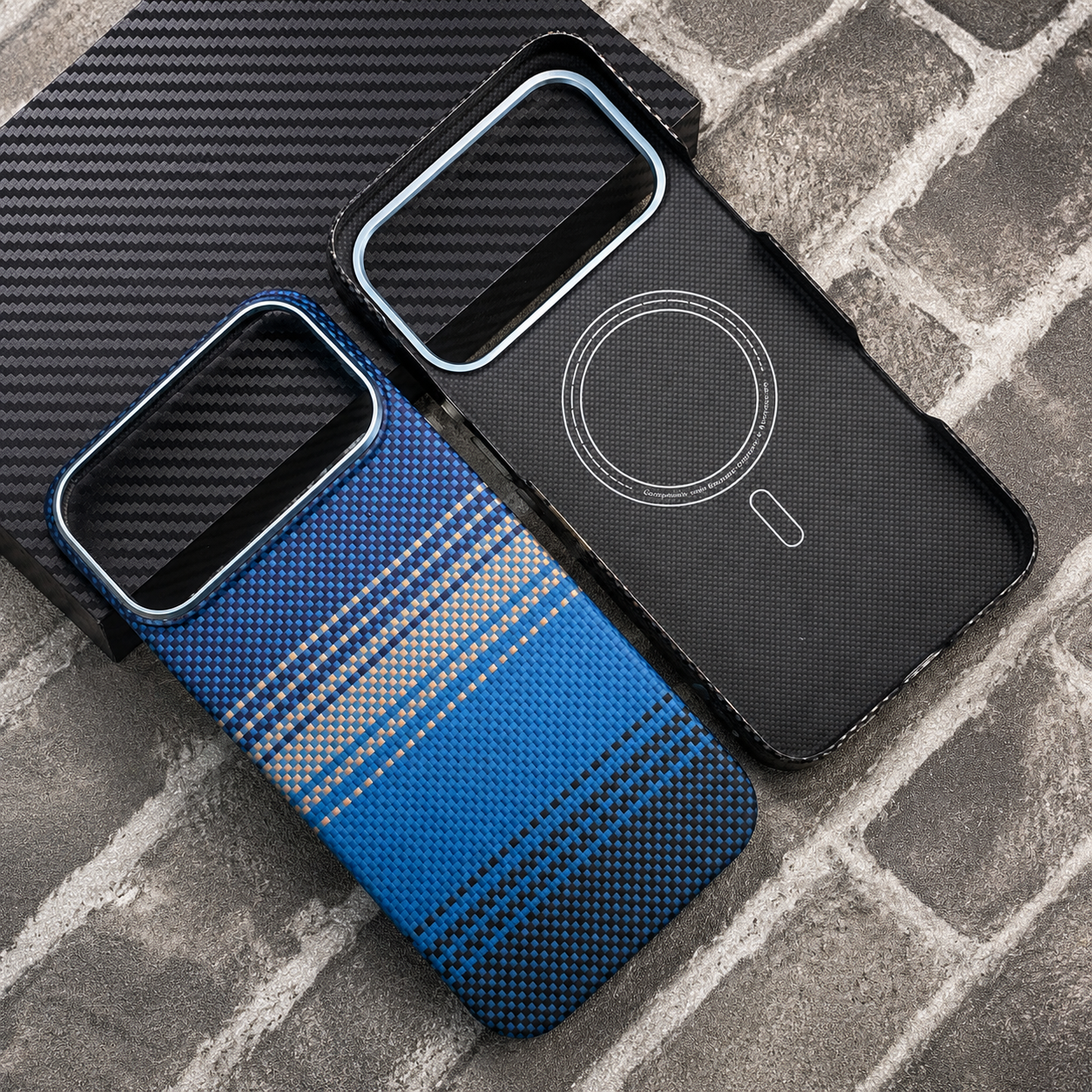 Premium iPhone Case MagSafe Compatible Camera Lens Protection Shockproof Protective Cover Aramid Fiber Carbon Fiber Ultra Thin Full Coverage Design