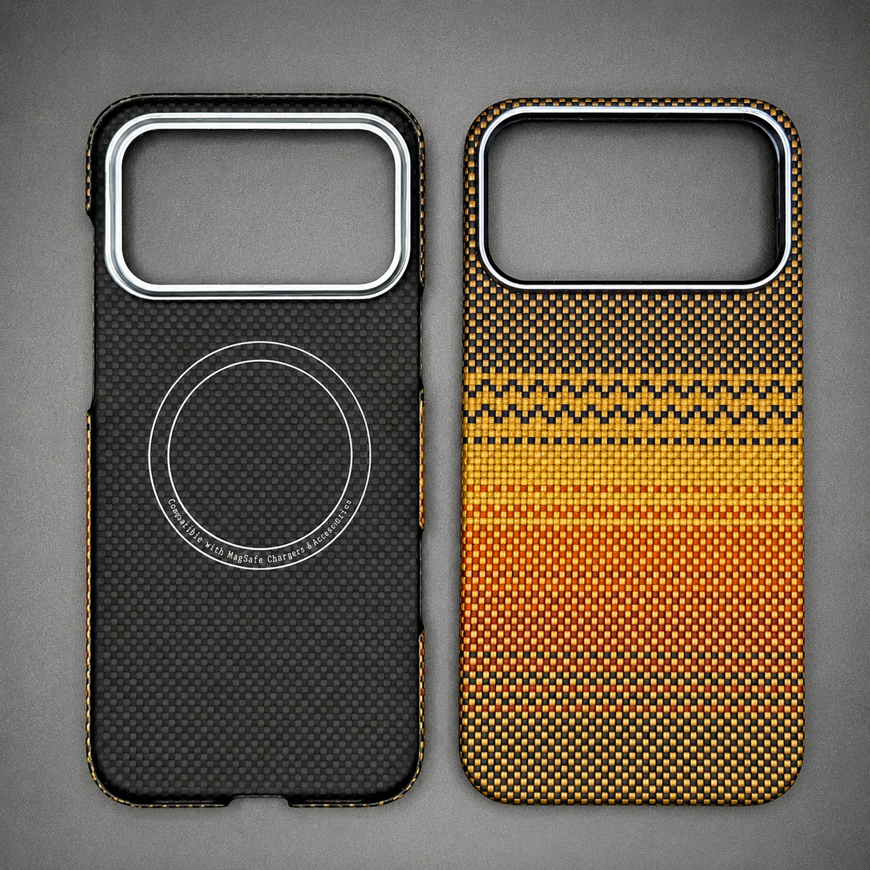 Premium iPhone Case MagSafe Compatible Camera Lens Protection Shockproof Protective Cover Aramid Fiber Carbon Fiber Waterproof Full Coverage Design