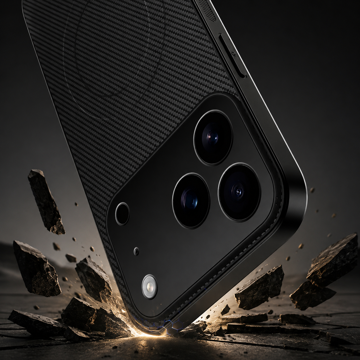 Premium iPhone Case MagSafe Compatible Camera Lens Protection Shockproof Protective Cover Carbon Fiber Magnetic Ultra Thin Design