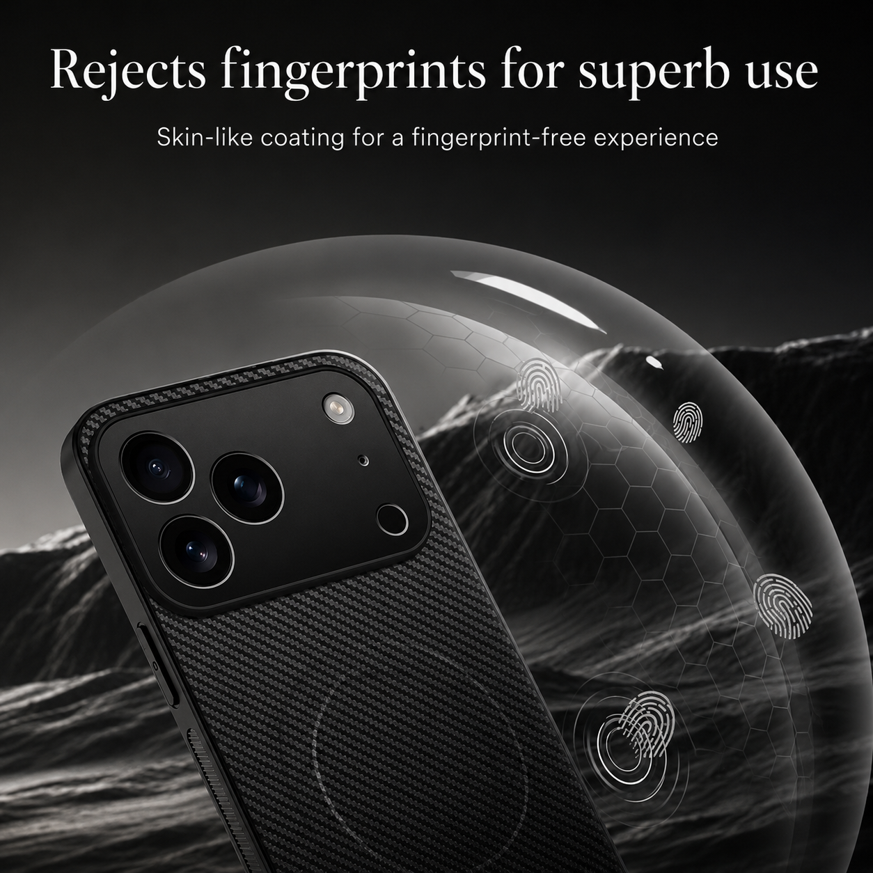 Premium iPhone Case MagSafe Compatible Camera Lens Protection Shockproof Protective Cover Carbon Fiber Magnetic Ultra Thin Design