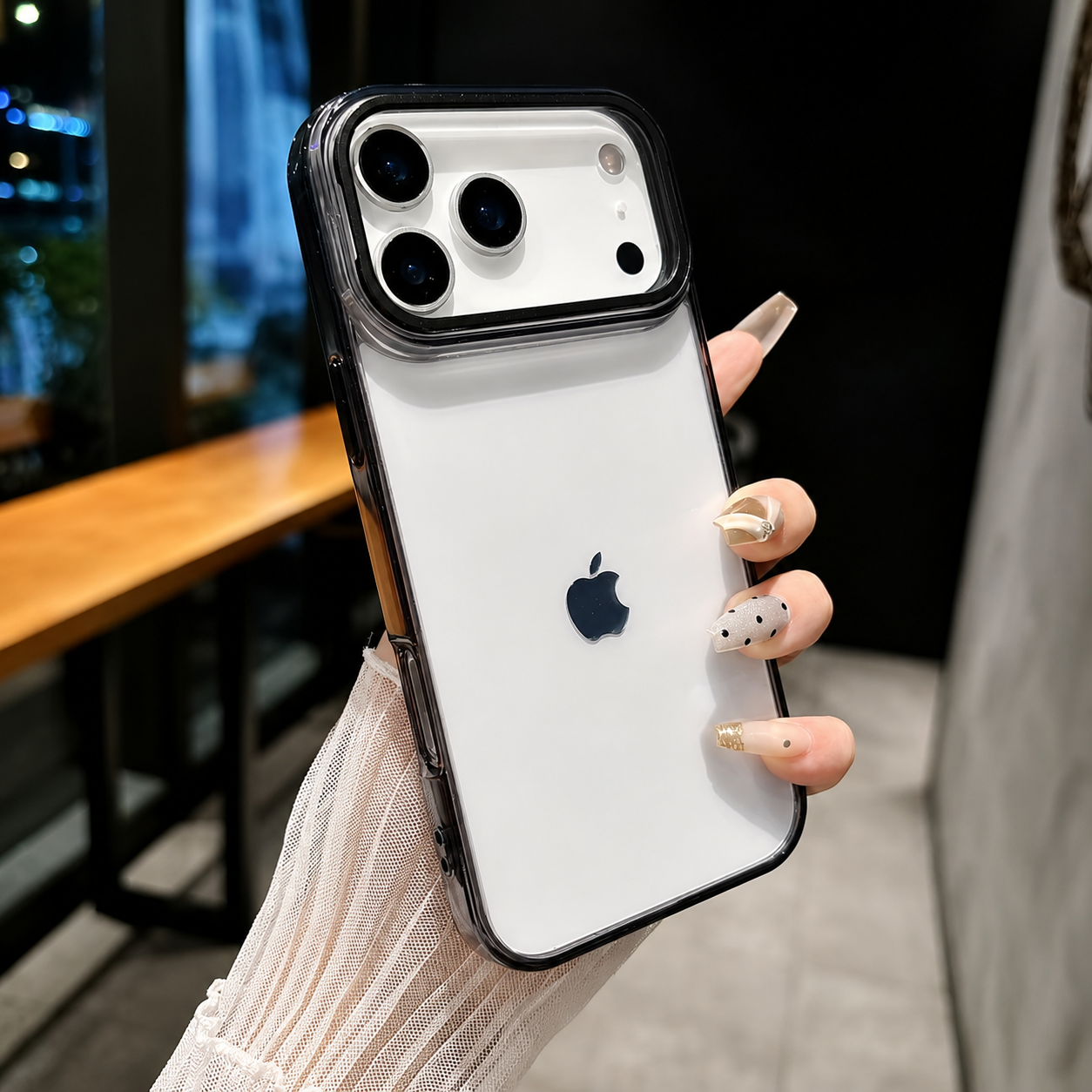 Premium iPhone Case MagSafe Compatible Camera Lens Protection Shockproof Protective Cover Crystal Clear Hard PC Magnetic Stand Design