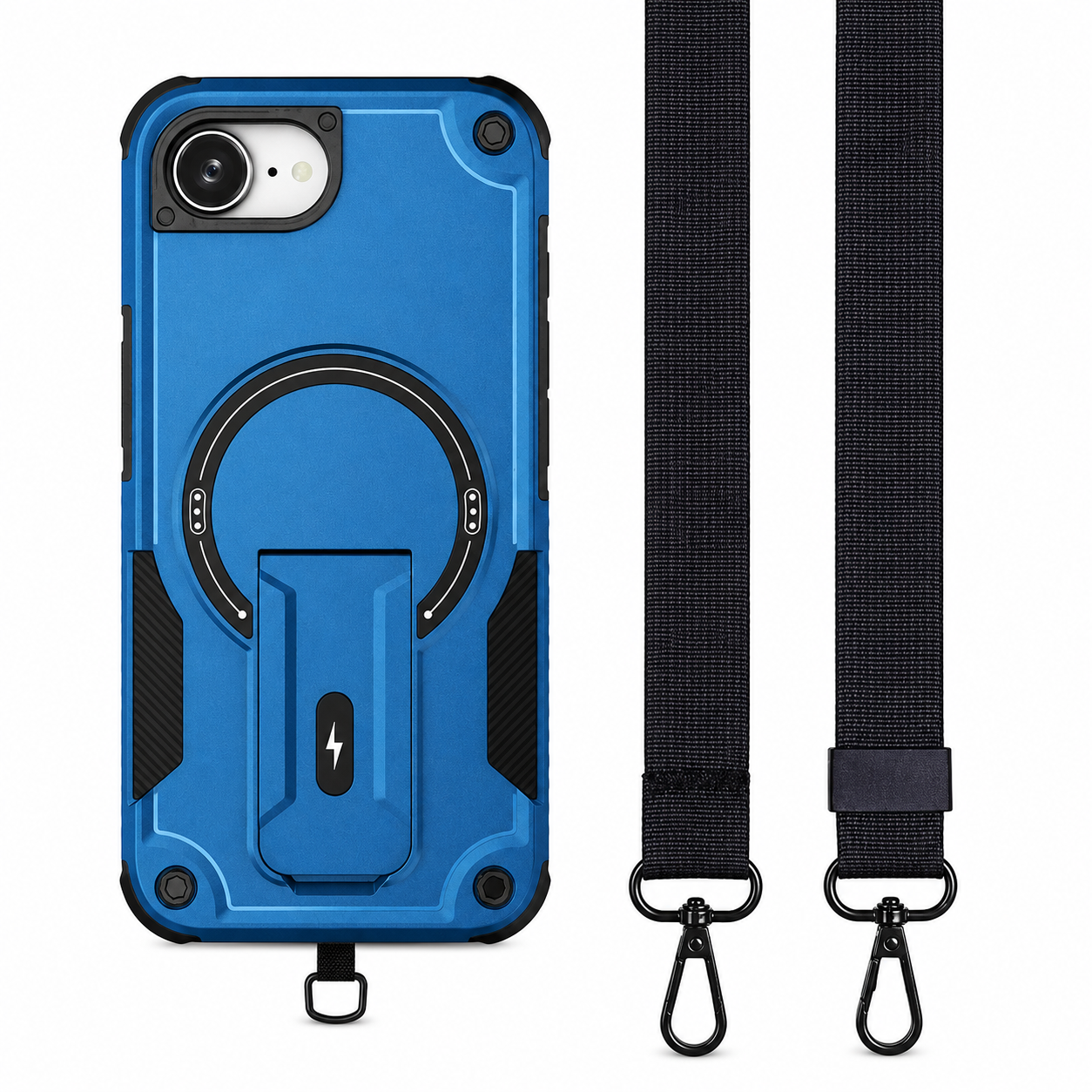 Premium iPhone Case MagSafe Compatible Camera Lens Protection Shockproof Protective Cover Kickstand Magnetic Wireless Charging Dual Layer Rugged Design