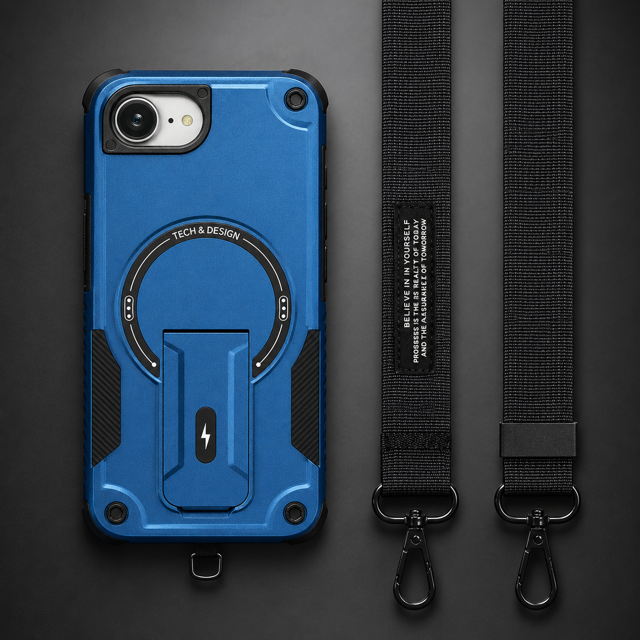 Premium iPhone Case MagSafe Compatible Camera Lens Protection Shockproof Protective Cover Kickstand Magnetic Wireless Charging Dual Layer Rugged Design