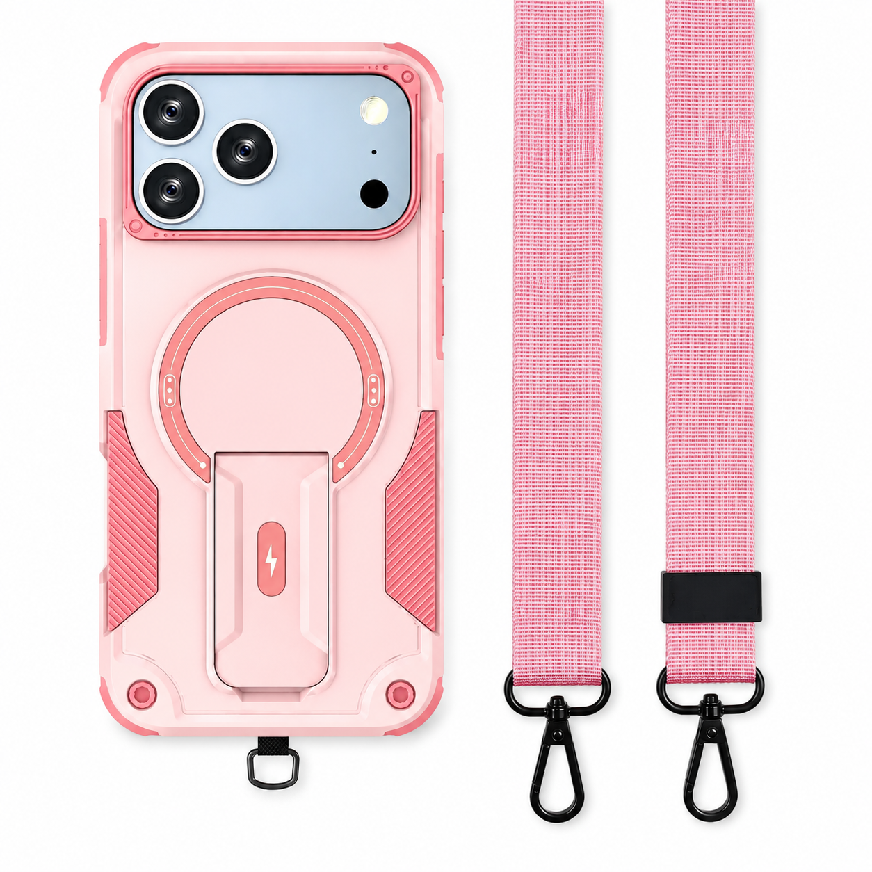Premium iPhone Case MagSafe Compatible Camera Lens Protection Shockproof Protective Cover Kickstand Magnetic Wireless Charging Dual Layer Rugged Design