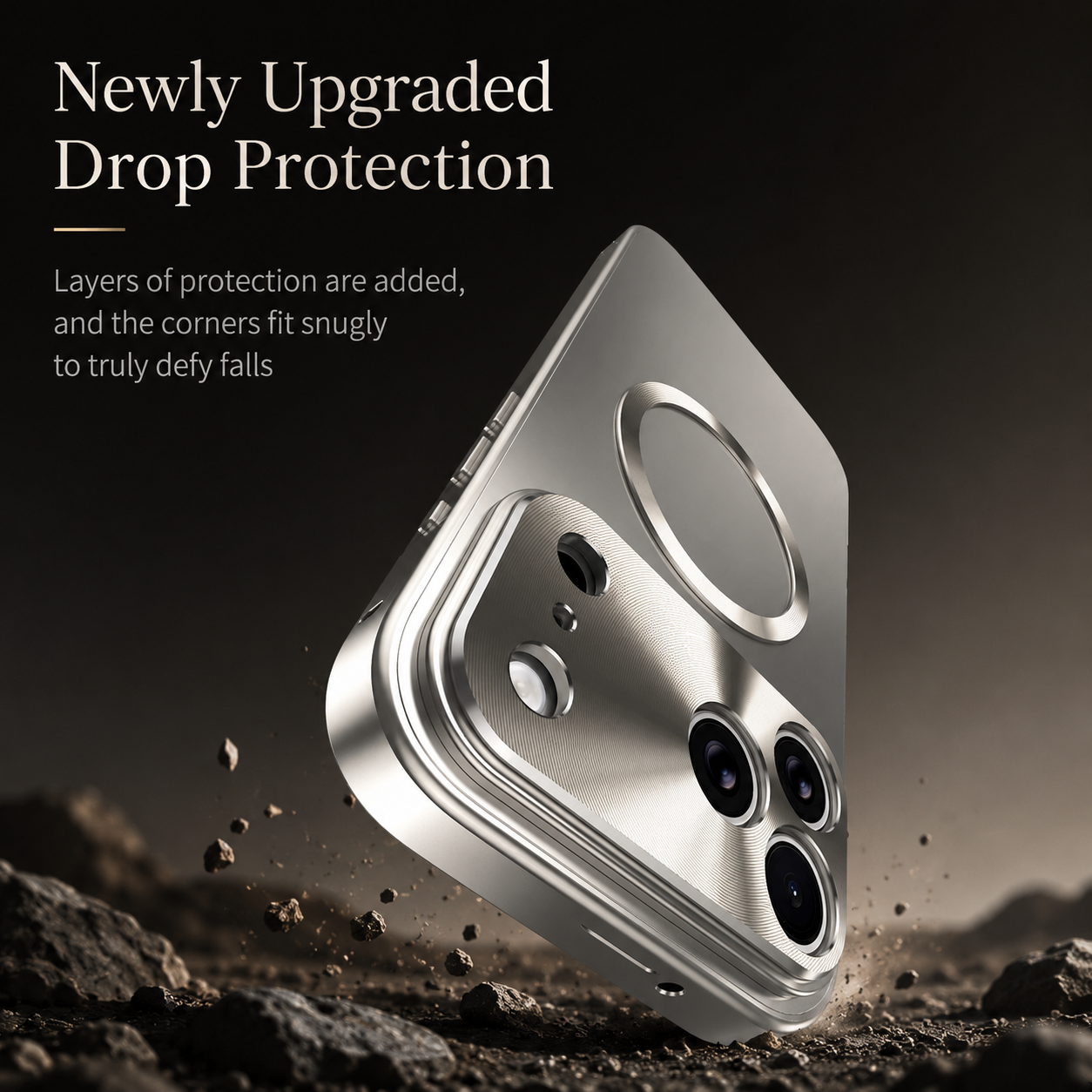 Premium iPhone Case MagSafe Compatible Camera Lens Protection Shockproof Protective Cover Magnetic Wireless Charging Aluminum Alloy Frame Frosted Back