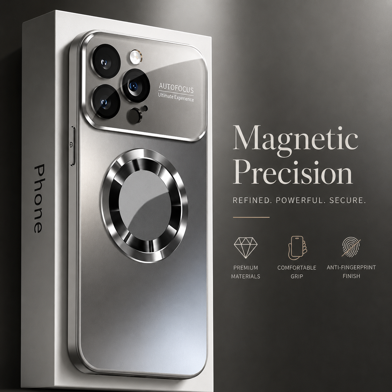 Premium iPhone Case MagSafe Compatible Camera Lens Protection Shockproof Protective Cover Magnetic Wireless Charging Anti Fingerprint Glass Back