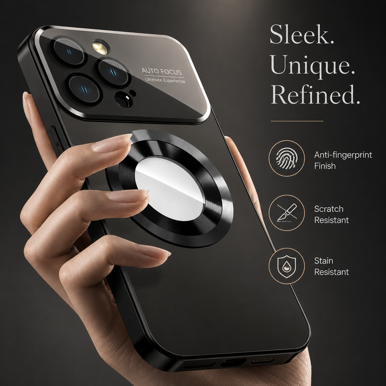 Premium iPhone Case MagSafe Compatible Camera Lens Protection Shockproof Protective Cover Magnetic Wireless Charging Anti Fingerprint Glass Back
