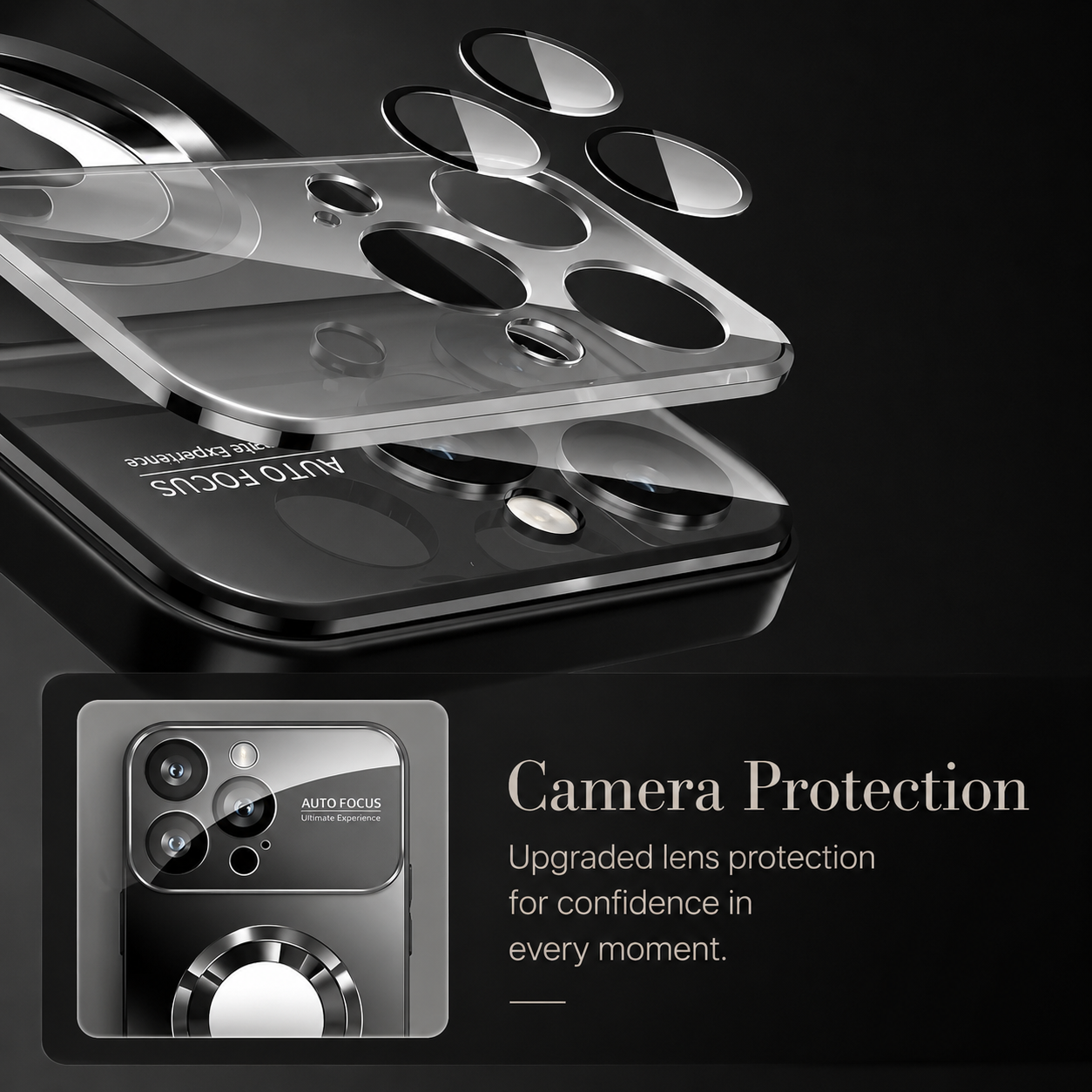Premium iPhone Case MagSafe Compatible Camera Lens Protection Shockproof Protective Cover Magnetic Wireless Charging Anti Fingerprint Glass Back