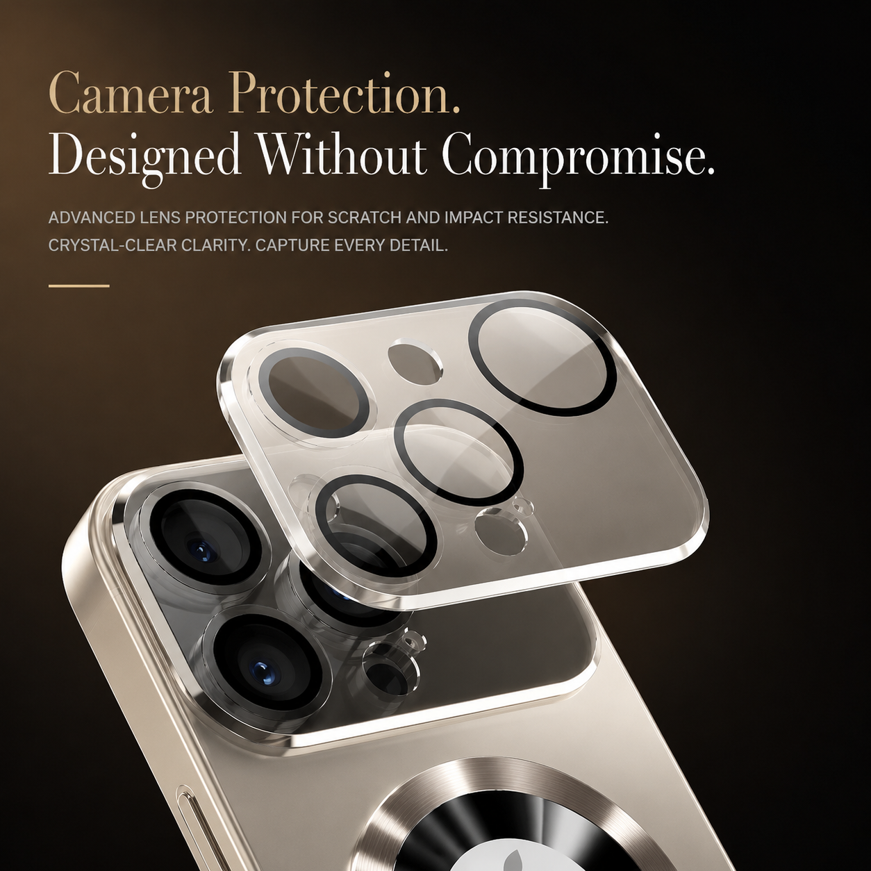 Premium iPhone Case MagSafe Compatible Camera Lens Protection Shockproof Protective Cover Magnetic Wireless Charging Anti Fingerprint Titanium Finish