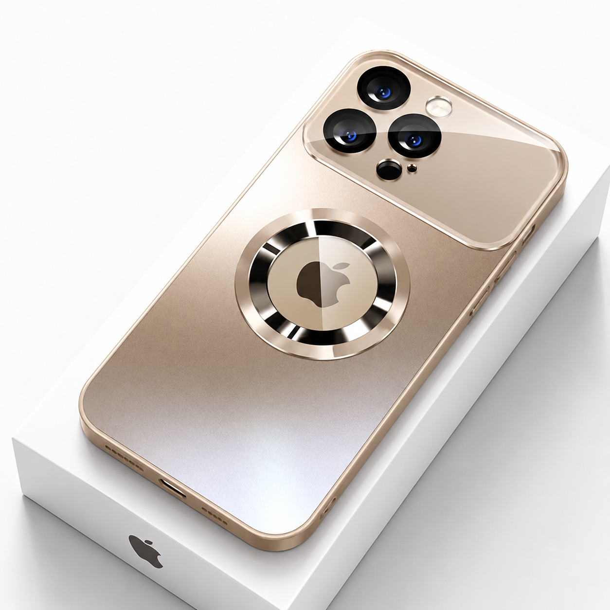 Premium iPhone Case MagSafe Compatible Camera Lens Protection Shockproof Protective Cover Magnetic Wireless Charging Anti Fingerprint Titanium Finish