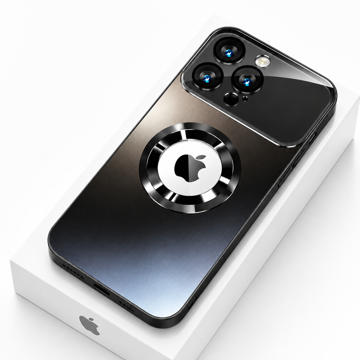 Premium iPhone Case MagSafe Compatible Camera Lens Protection Shockproof Protective Cover Magnetic Wireless Charging Anti Fingerprint Titanium Finish