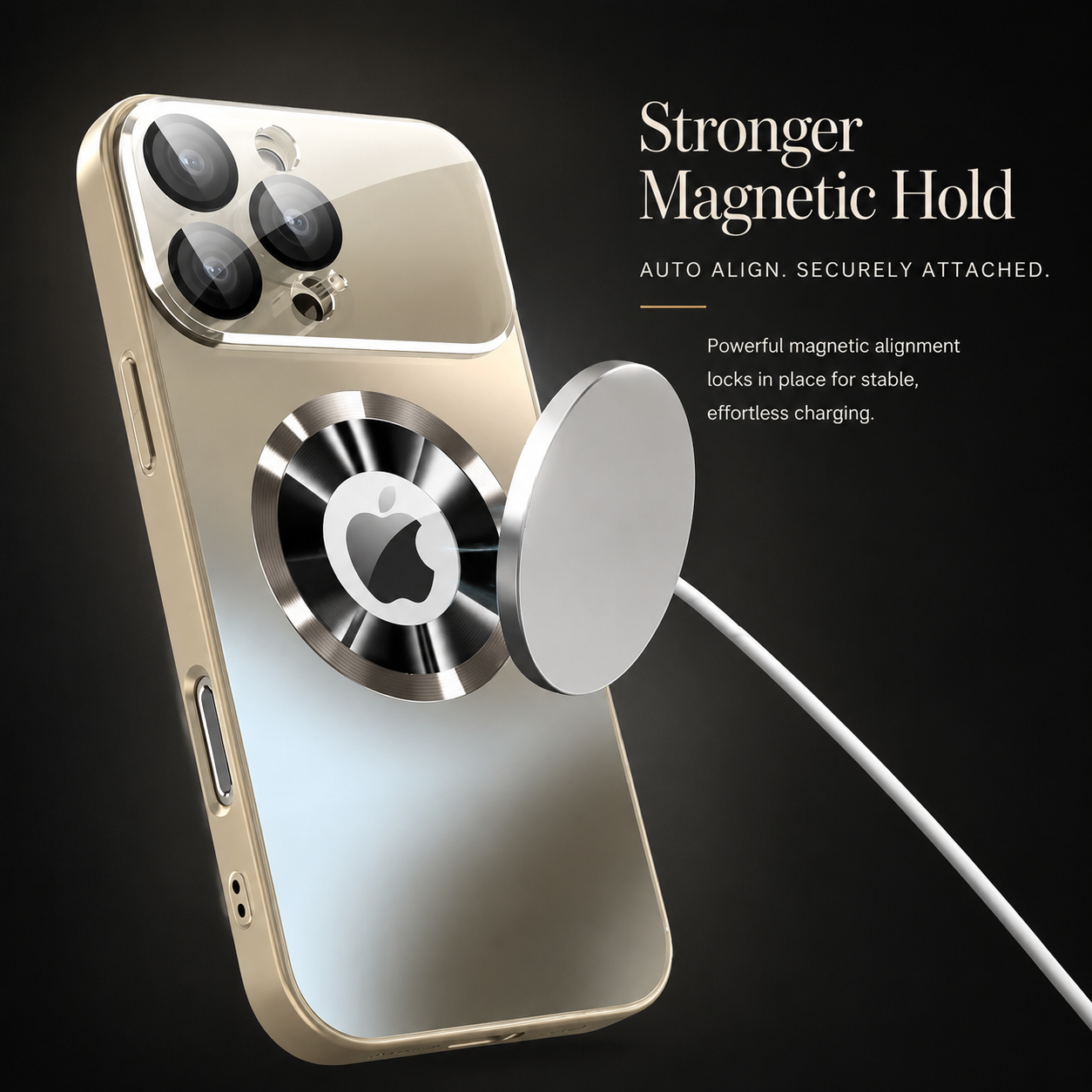 Premium iPhone Case MagSafe Compatible Camera Lens Protection Shockproof Protective Cover Magnetic Wireless Charging Anti Fingerprint Titanium Matte Design