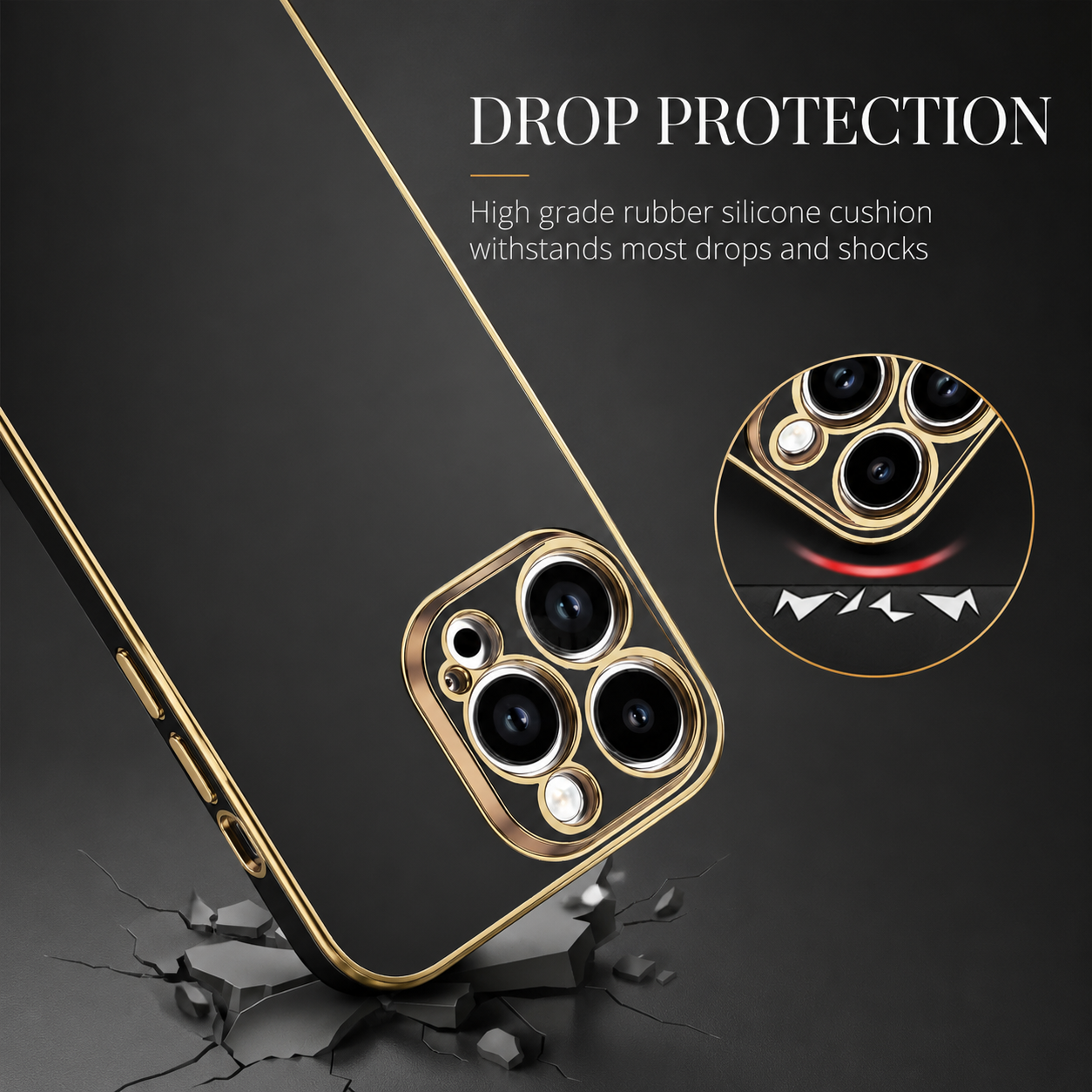 Premium iPhone Case MagSafe Compatible Camera Lens Protection Shockproof Protective Cover Soft Silicone Anti Scratch Lightweight Solid Color Design