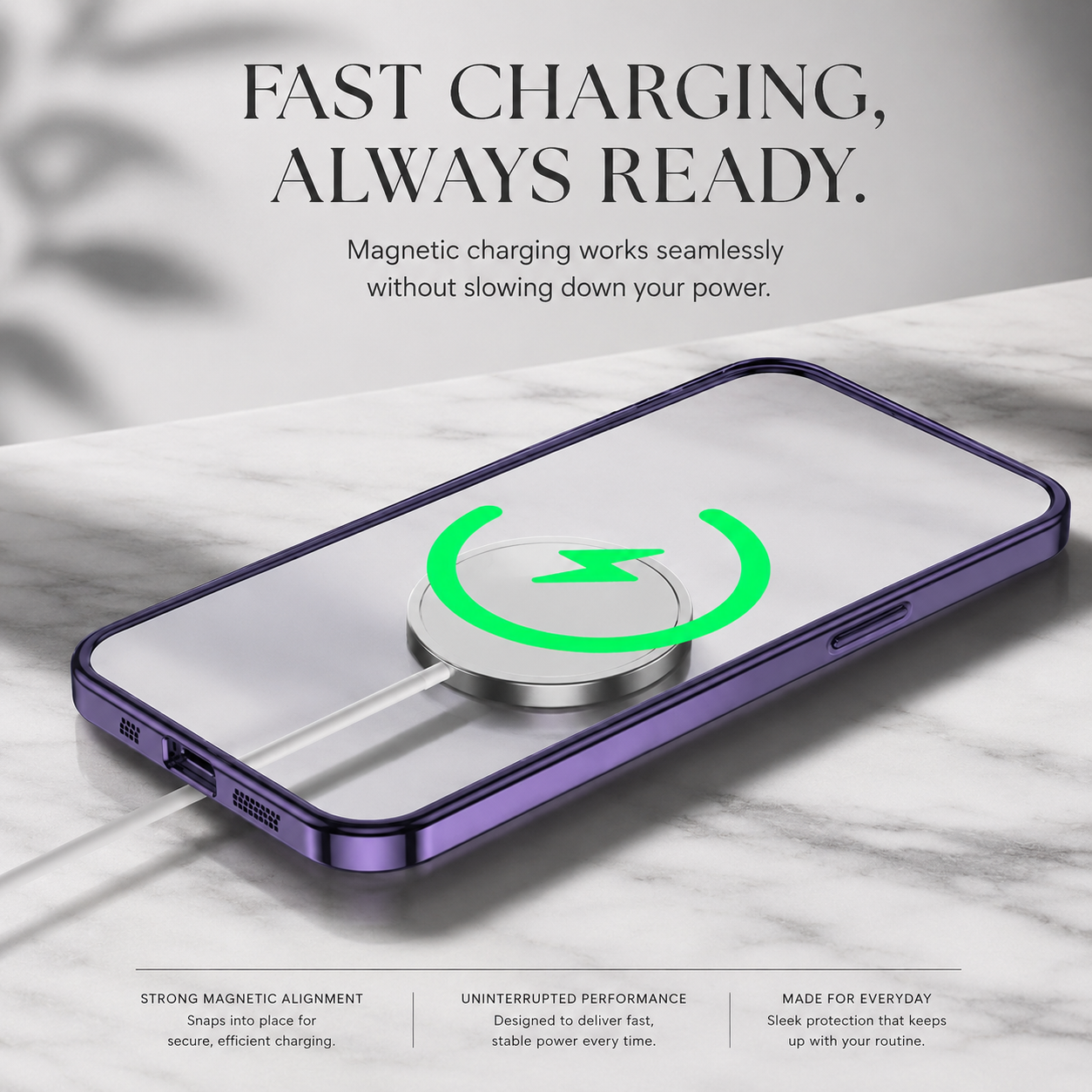 Premium iPhone Case MagSafe Compatible Camera Lens Protection Shockproof Protective Cover Transparent Acrylic Hard Back Scratch Resistant Design
