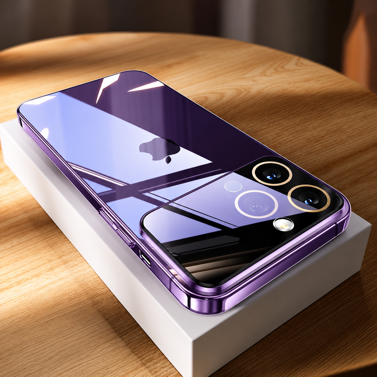 Premium iPhone Case MagSafe Compatible Camera Lens Protection Shockproof Protective Cover Transparent Acrylic Hard Back Scratch Resistant Design