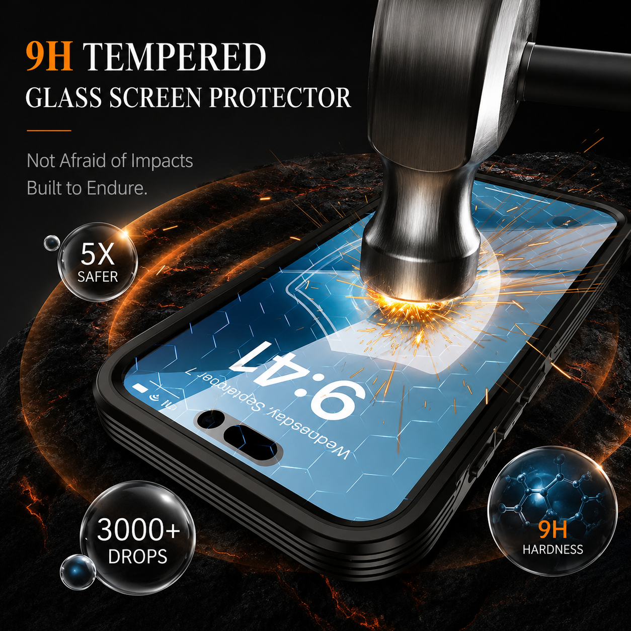 Premium iPhone Case MagSafe Compatible Camera Lens Protection Shockproof Protective Cover Transparent Full Body Magnetic Wireless Charging Design