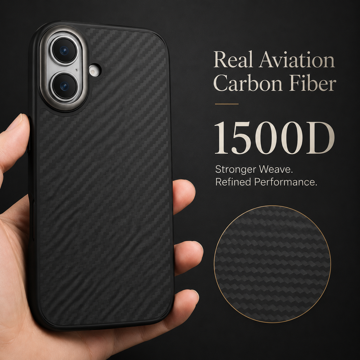 Premium iPhone Case MagSafe Compatible Carbon Fiber Cover Camera Lens Protection Shockproof TPU Shell Ultra Lightweight Protective Design