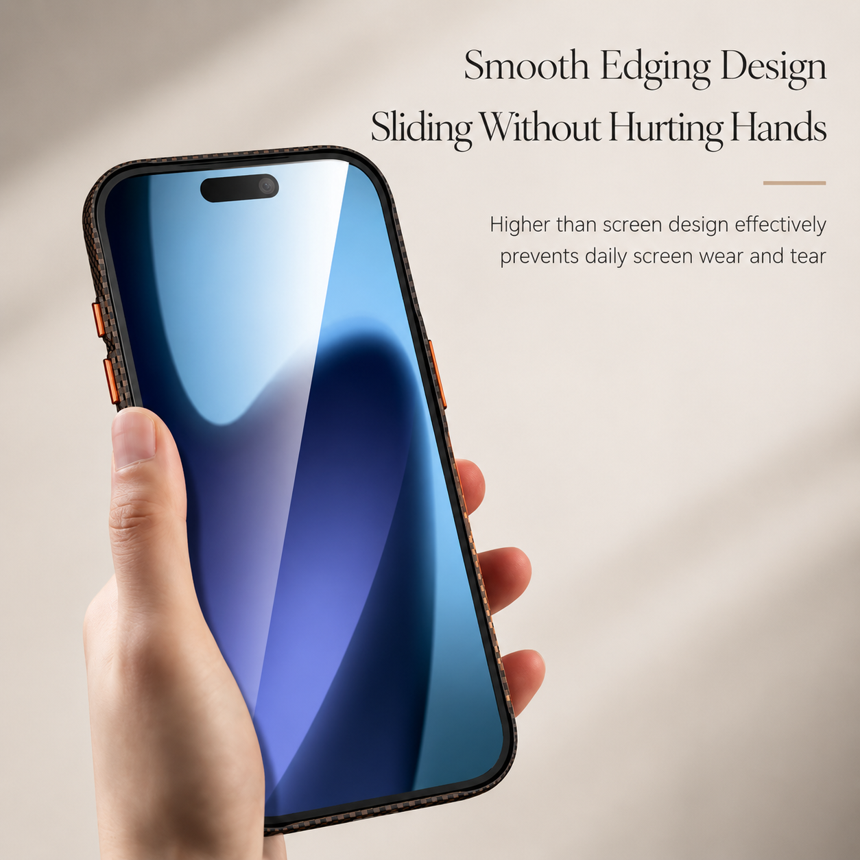 Premium iPhone Case MagSafe Compatible Carbon Fiber Design with Camera Lens Protection, PC Hard Shell Construction, Shockproof Anti Scratch Finish
