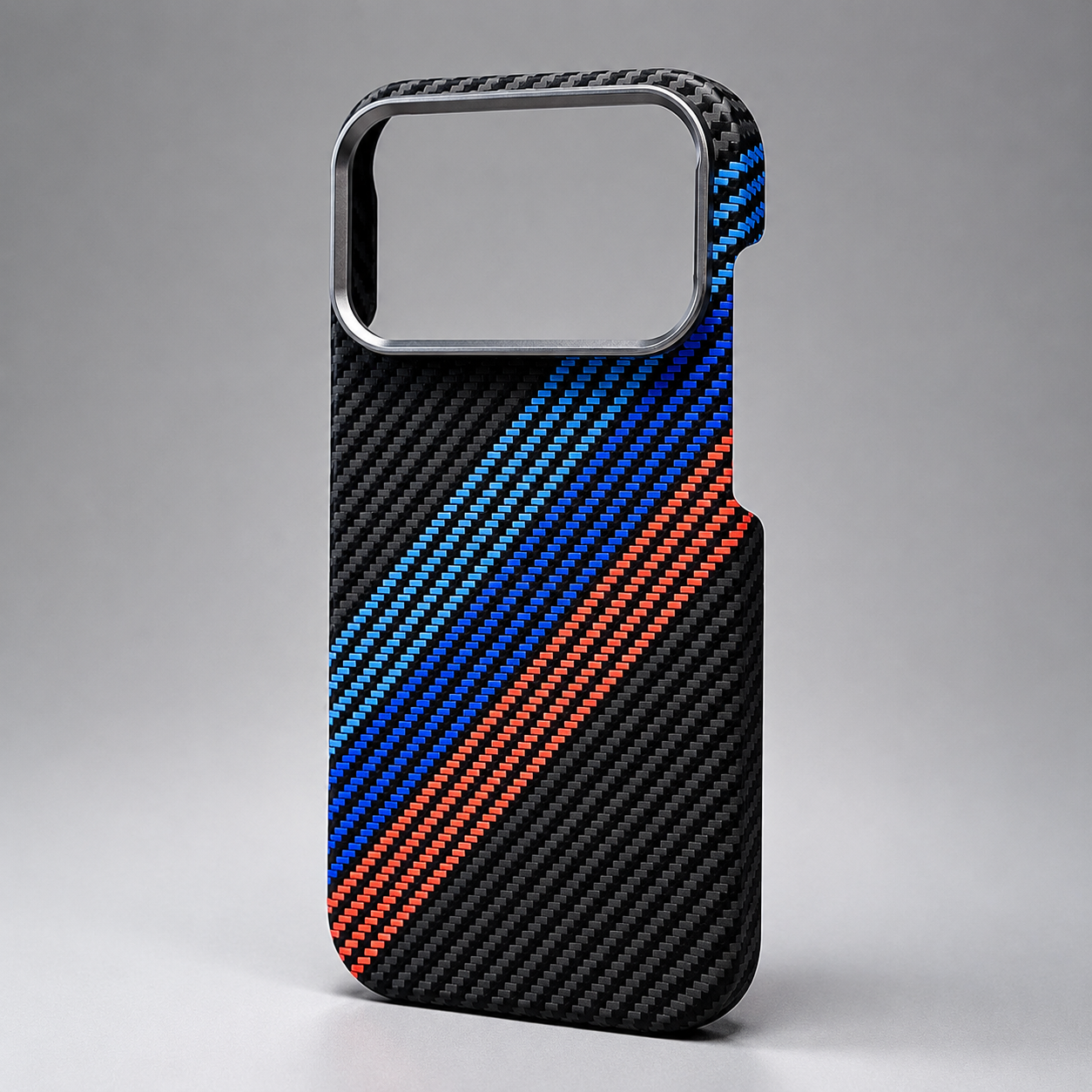 Premium iPhone Case MagSafe Compatible Carbon Fiber Texture Magnetic Cover, Shockproof Protective PC TPU Hybrid Design with Secure Grip Support
