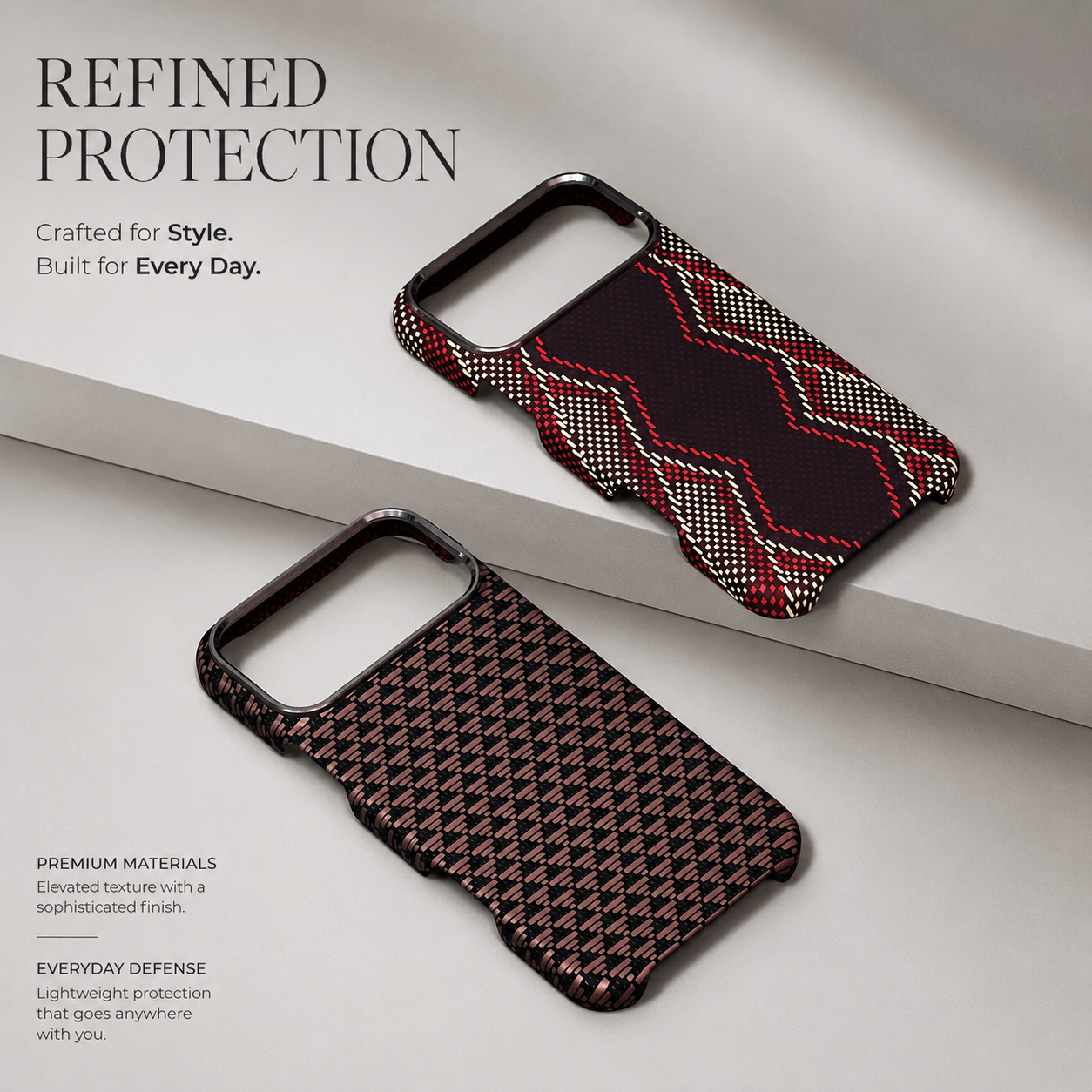 Premium iPhone Case MagSafe Compatible Carbon Fiber Texture Magnetic Cover, Shockproof Protective PC TPU Hybrid Design with Secure Grip Support