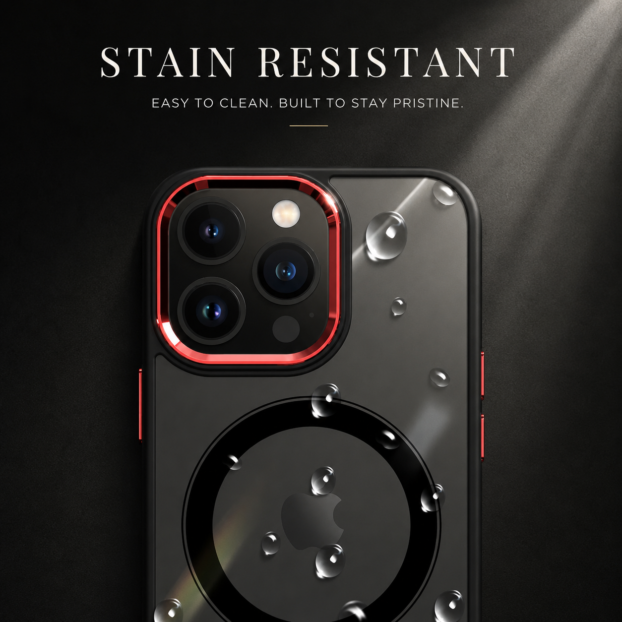 Premium iPhone Case MagSafe Compatible Clear Transparent Acrylic Back with Shockproof Protection, Anti Fingerprint Surface, Soft TPU Frame Design
