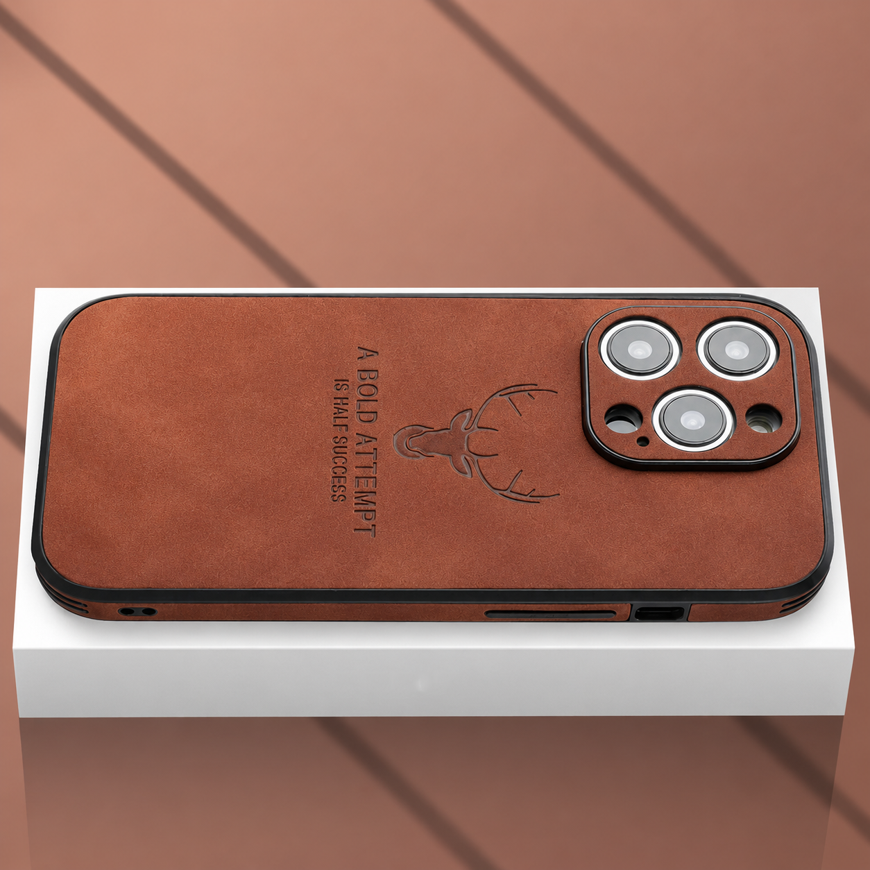 Premium iPhone Case MagSafe Compatible Deer Leather Texture Silicone Cover Camera Lens Protection Shockproof Anti Scratch Non Slip Slim Protective Design