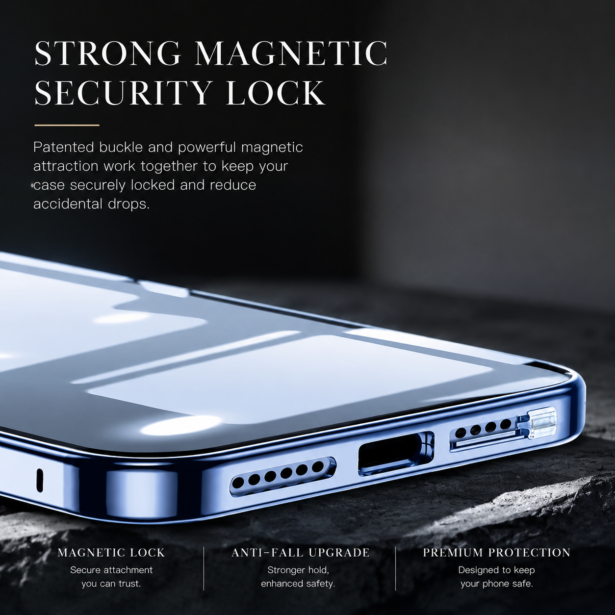 Premium iPhone Case MagSafe Compatible Double Sided Tempered Glass Protective Cover 360 Full Body Camera Lens Protection Shockproof Metal Frame Slim Design